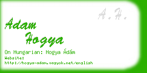 adam hogya business card