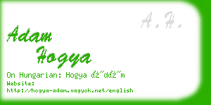 adam hogya business card